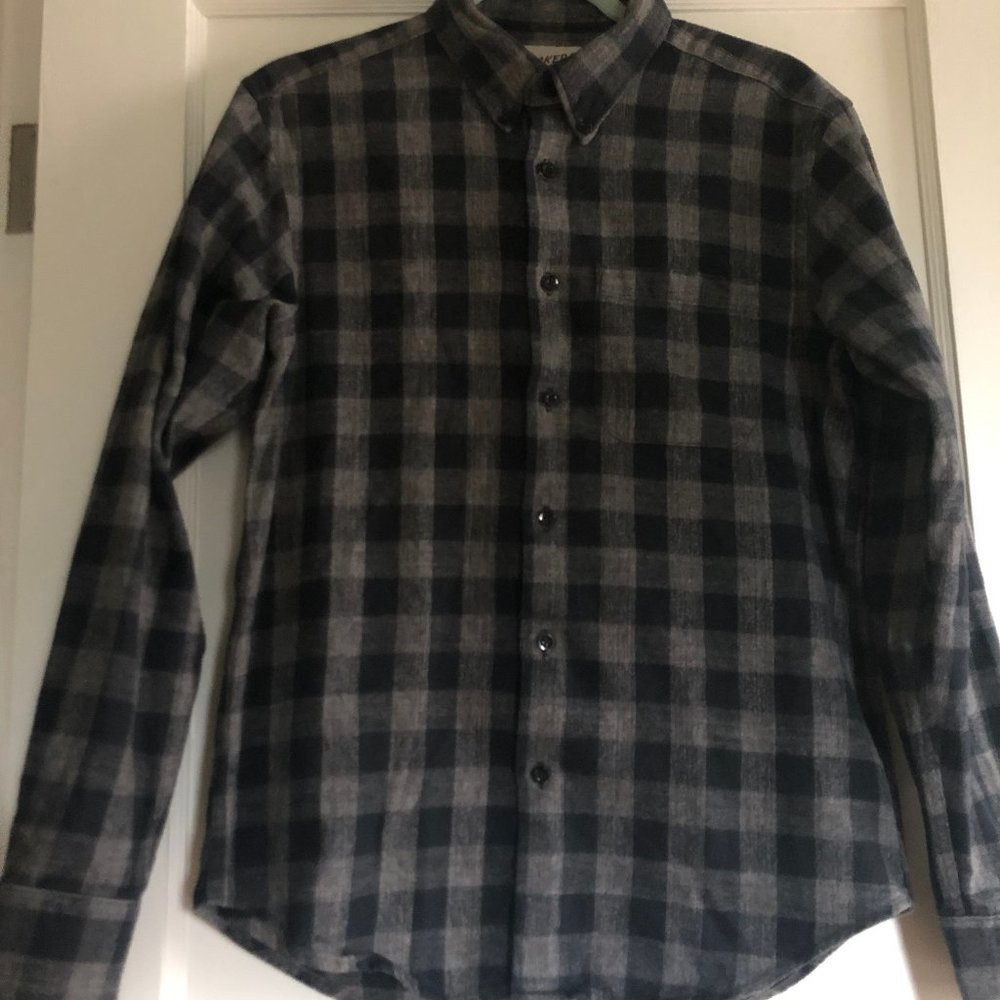 Naked and Famous Buffalo Plaid Check Japanese Flannel Shirt